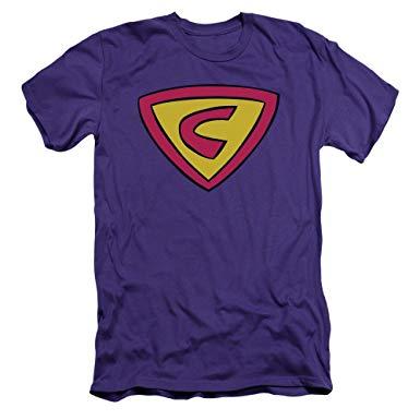 Super T Logo - Cow & Chicken - Mens Super Cow Logo Slim Fit T-Shirt, XX-Large ...