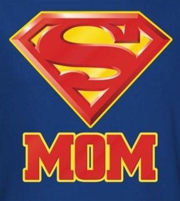 Mom Logo - Superman T-Shirt - Super Mom Logo