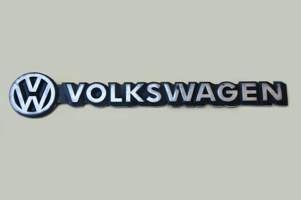 Original Volkswagen Logo - USED ORIGINAL VW VOLKSWAGEN EMBLEM LOGO NAMEPLATE PLASTIC BADGE ...