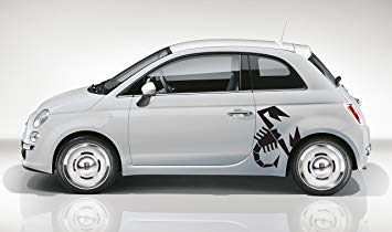 Scorpion Car Logo - Fiat Abarth Scorpion Large Rear Quarter Vinyl Sticker Decal Emblem ...