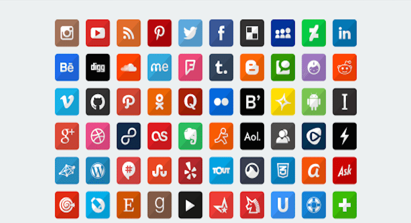 Social Media Square Logo - Beautiful [Free!] Social Media Icon Sets For Your Website