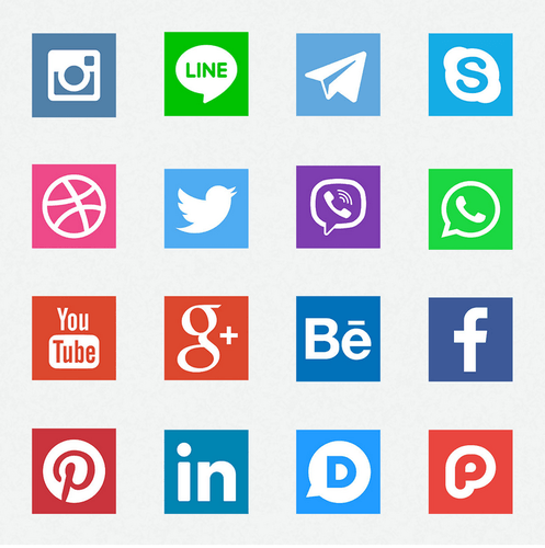 Social Media Square Logo - Square Social Media Icons Design services in Jamnagar, Jamnagar ...