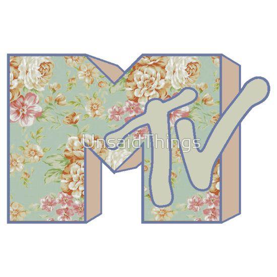Pastel Flower Logo - MTV logo