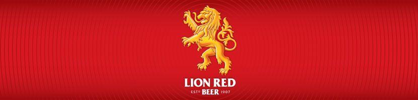 Red Beer Logo - Lion Red
