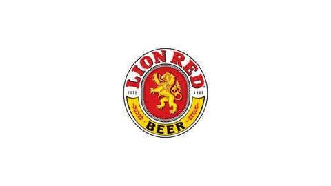 Red Beer Logo - lion red beer logo