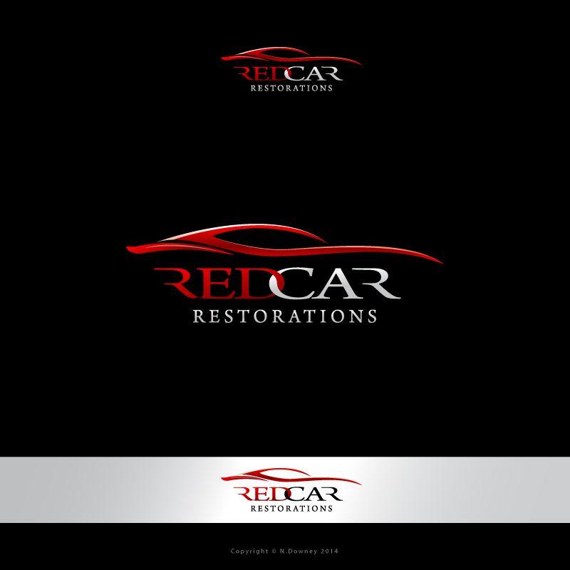 Automotive Business Logo - Elegant, Playful, Automotive Logo Design for Red Car Restorations
