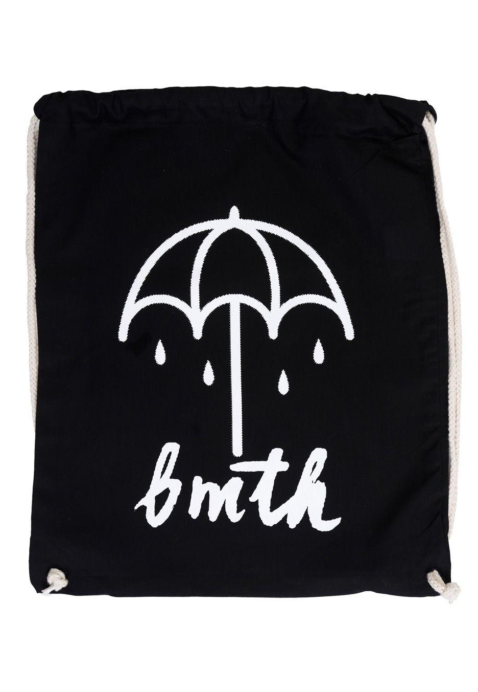 Bring Me the Horizon Umbrella Logo - Bring Me The Horizon - Umbrella Script Drawstring - Backpack ...