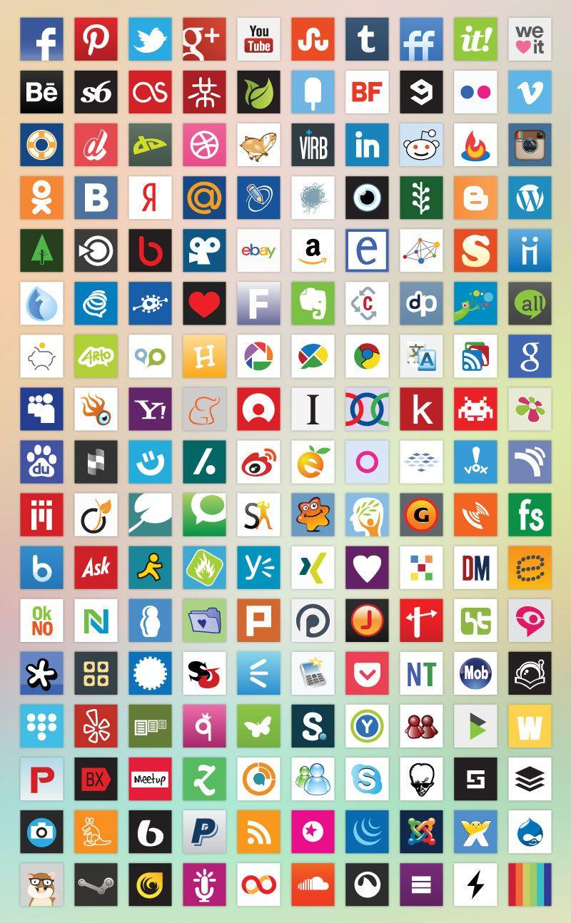 Social Media Square Logo - S-Icons.com