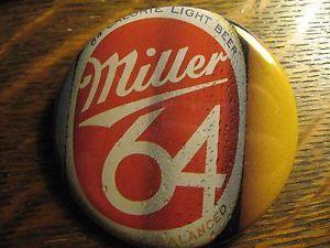 Miller 64 Logo - Miller 64 Lager Light Beer Can Brewing Logo Advertisement Pocket ...
