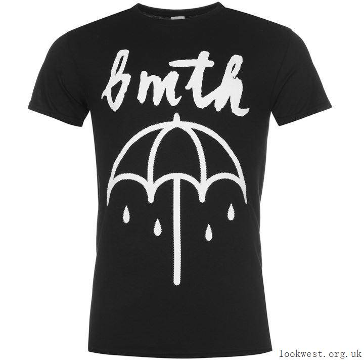 Bring Me the Horizon Umbrella Logo - Shops T Shirt Umbrella Logo Bring Me The Horizon Bmth For Mens