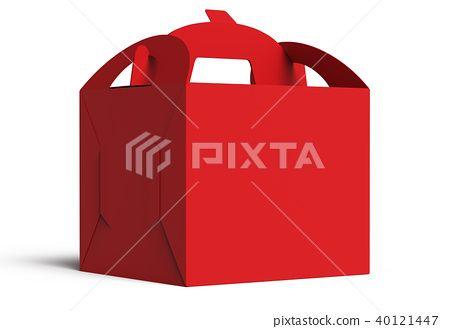Blank Box Logo - Blank box with handle - Stock Illustration [40121447] - PIXTA