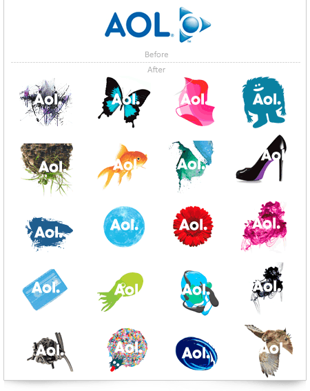 New AOL Logo - AOL logo rebranding