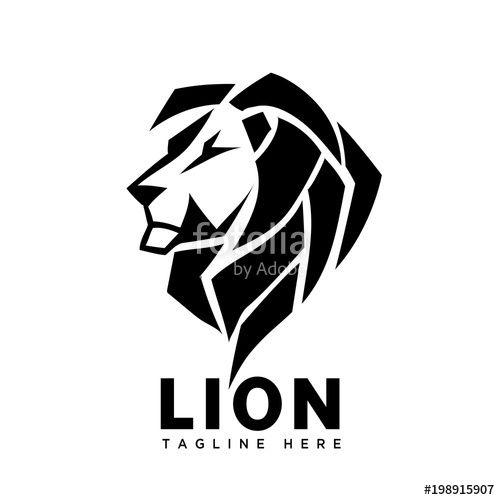 Abstract Lion Logo - elegant abstract lion head logo
