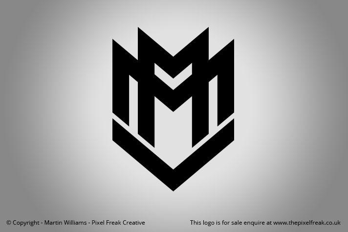 Black and White M Logo - M Logo Design. simple brilliant letter m logo design のベクター画像 ...