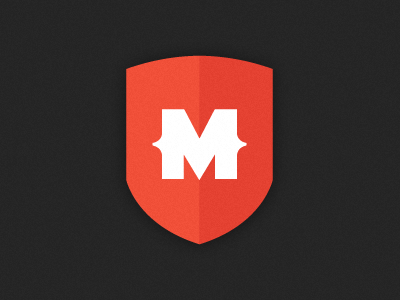 Red M Shield Logo - M is for Awesome by Mark Caron | Dribbble | Dribbble