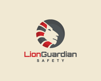Abstract Lion Logo - Lion Guardian Designed