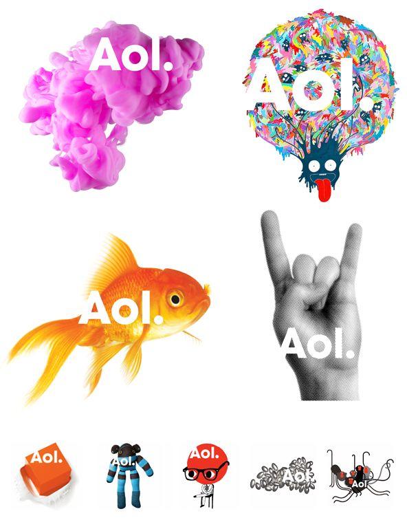 New AOL Logo - Aol – One Of The Boldest Logo Rebranding Cases Ever | Designbeep