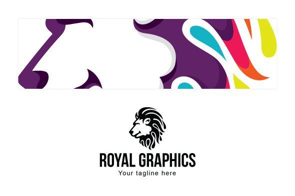 Abstract Lion Logo - Royal Graphics Abstract Wild Animal Lion Logo