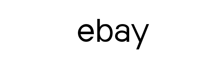 eBay Black Logo - Fonts Logo » Ebay Logo Font