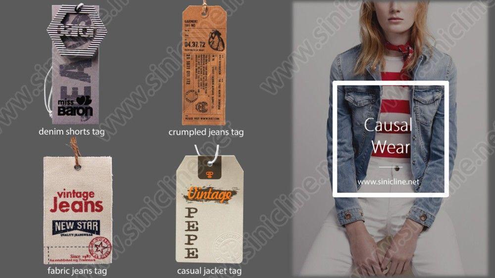 Causal Tag Logo - Sinicline Custom Logo Clothing Tag Tassel Paper Hang Tag With String ...