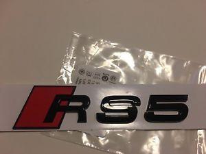 eBay Black Logo - Audi RS5 Rear Boot Trunk Badge Emblem Logo Gloss Black | eBay
