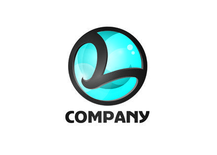 Sample IT Company Logo - Underwater Blue Logo Design