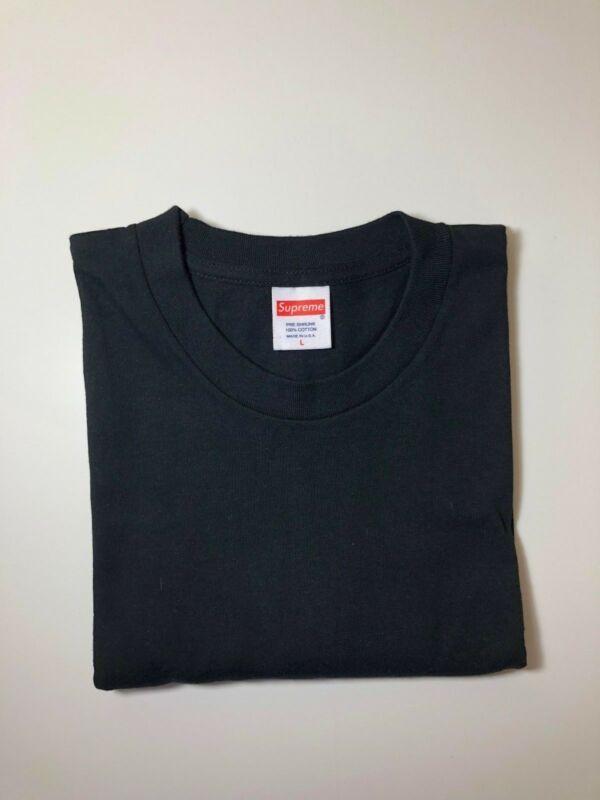 Blank Box Logo - Supreme Blank Tee T-Shirt Black Kmart Box Logo Small Medium Large ...