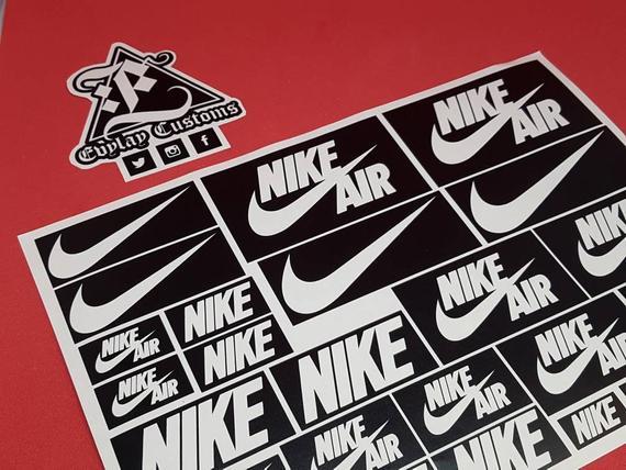 Red Nike Air Logo - Nike Air Logo Stencil