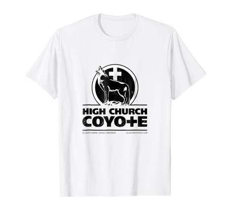 Coyote Clothing Logo - High Church Coyote Logo Tshirt: Clothing