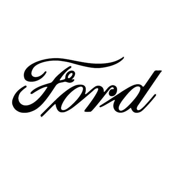 Black and White Ford Mustang Logo - Covercraft® FD-10 - Front Silkscreen Ford Script Logo