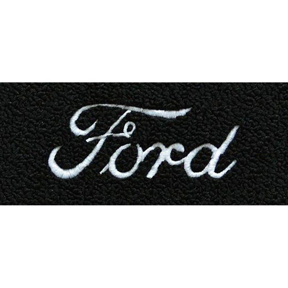 Ford Script Logo - ACC Carpets 17163-01 #148 F-100 Floor Mat Black Loop With Ford ...
