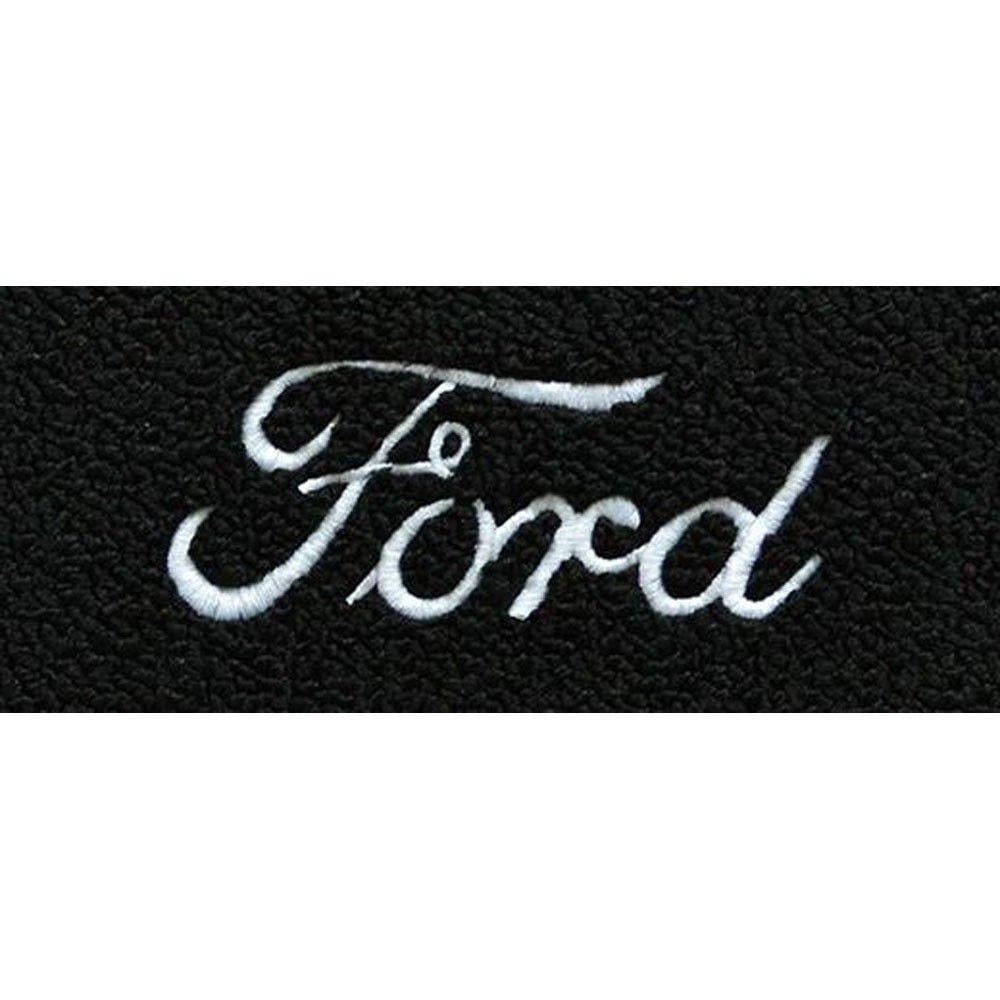 Ford Script Logo - ACC Carpets 17163 01 F 100 Floor Mat Black Loop With Ford