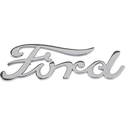 Ford Script Logo - Amazon.com: MACs Auto Parts 51-20003 Ford Script Logo - Chrome - 3-1 ...