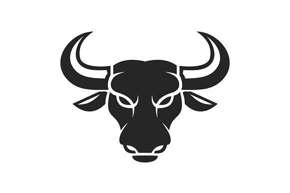 Bull Head Logo - Bull Face Logo. Business Icon Set ~ Icons ~ Creative Market