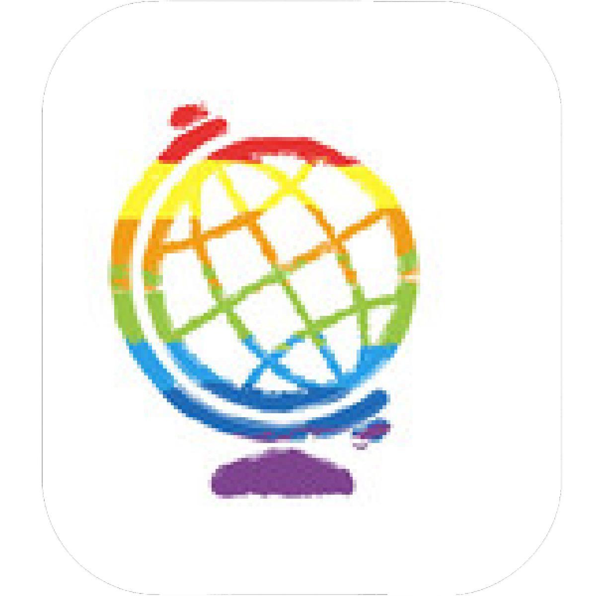 Globe Rainbow Circle Logo - Designs – Mein Mousepad Design – Mousepad selbst designen