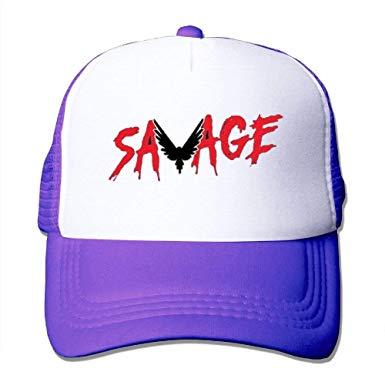 Purple Savage Logo - Youth Mesh Baseball Cap Savage Parrot Logo Logan Paul Adjustable ...
