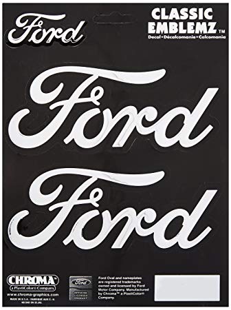 Ford Script Logo - Chroma 8117 Ford Script Classic Emblem Decal: Automotive