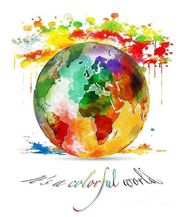 Globe Rainbow Circle Logo - It Is A Colorful World #colorful #world #globe #rainbow #map ...