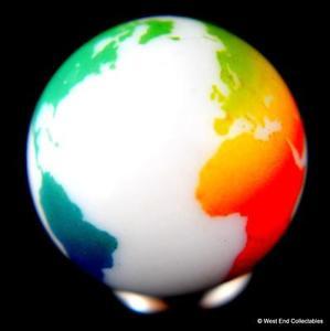 Globe Rainbow Circle Logo - 22mm Vivid Rainbow Earth Globe Glass Toy Marble - Cosmic World ...