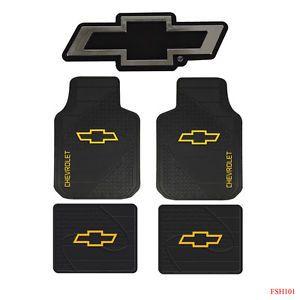 New Chevy Logo - New Chevy Factory Bowtie Car Truck Front Back Rubber Floor Mats ...