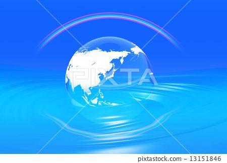 Globe Rainbow Circle Logo - globe, rainbow, ripple - Stock Illustration [13151846] - PIXTA