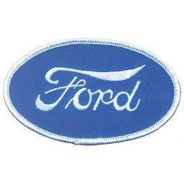 Ford Script Logo - Ford - Mercury - Ford Cloth Patch - Oval Ford Script Emblem - Macs ...