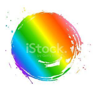 Globe Rainbow Circle Logo - Rainbow Circle Frame premium clipart