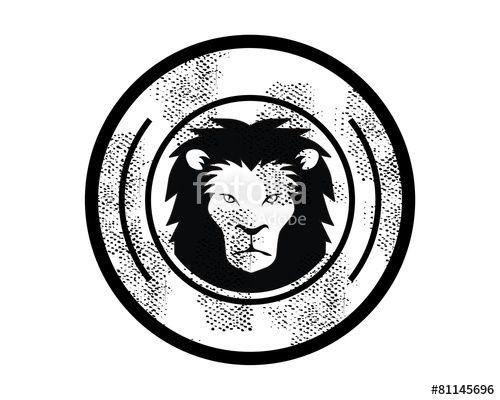 Lion in Circle Logo - lion circle emblem logo vector