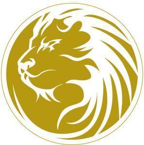 Lion in Circle Logo - reversed out, circle, more detail. B Group logo inspiration