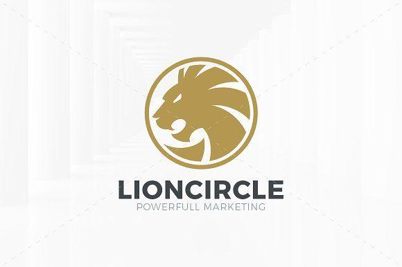 Lion in Circle Logo - Lion Circle Logo Template Logo Templates Creative Market