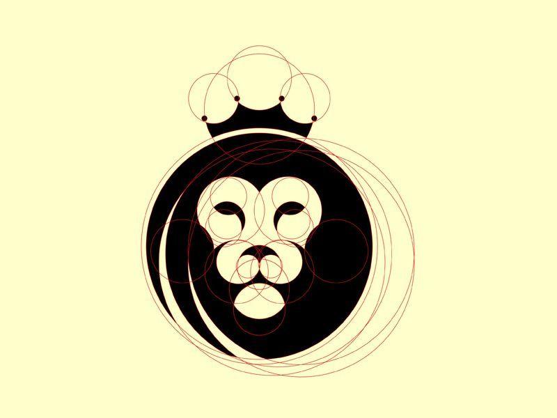 Lion in Circle Logo - Lion Head Perfect Circle. Lion Logo. Lion logo, Lion