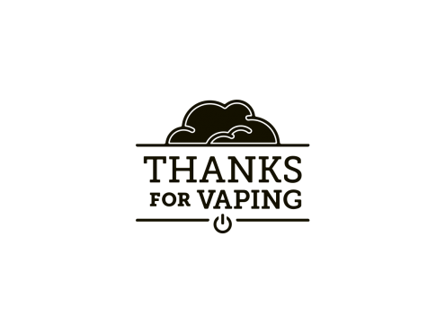 Smoke Vape Logo - Thanks For Vaping Logo | Vaping | Pinterest | Vape, Vape logo and ...