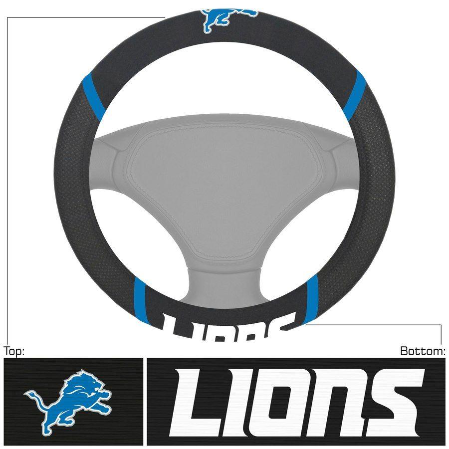 Lion in Circle Logo - Detroit Lions Logo & Wordmark Steering Wheel Cover