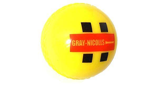 Yellow and Gray Ball Logo - New Gray Nicolls Cricket Players Training Match Playing Practicing